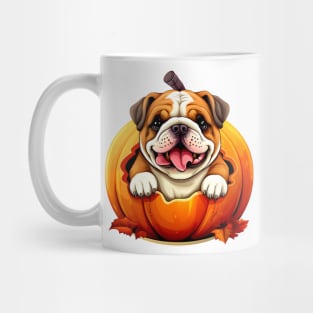 Bulldog inside Pumpkin #4 Mug